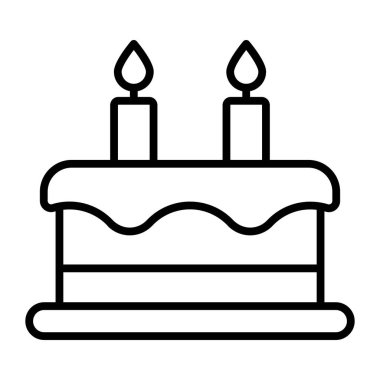 Christmas cake glyph icon isolated on white background