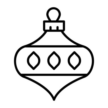 decoration ball glyph icon isolated on white background