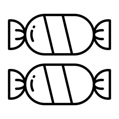 candies vector glyph icon isolated on white background