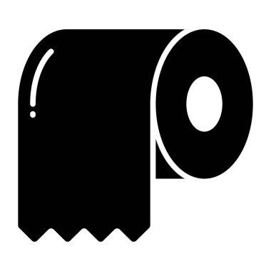 Tissue roll simple design icon on white background