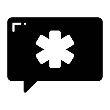 The conversation on disease vector design chat bubble icon