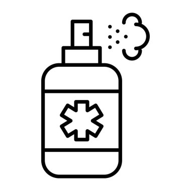 Hand sanitizer simple editable vector design