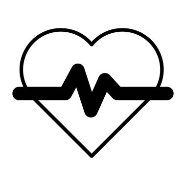 Heart beat, cardiology editable vector design