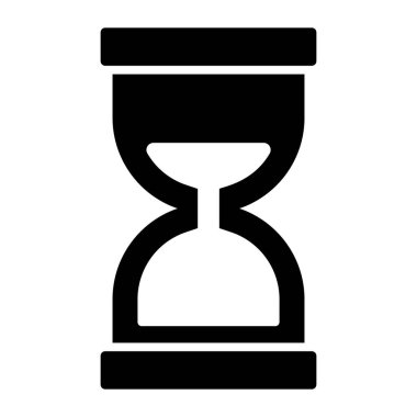 Vector icon of hourglass in trendy style