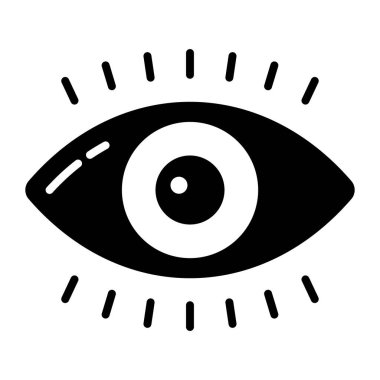 Vision vector icon isolated on white background