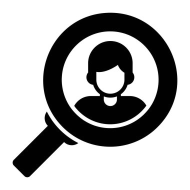 Recruitment vector icon in trendy design style