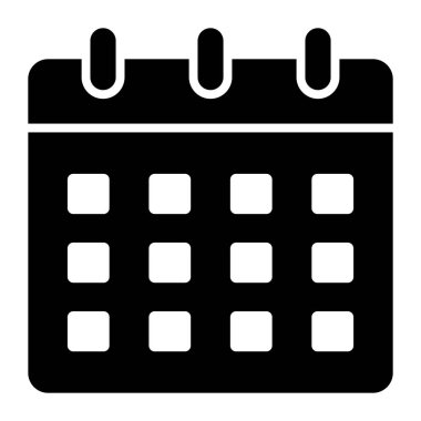 Calendar vector modern icon, office supplies