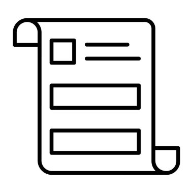 Survey list vector icon isolated on white background