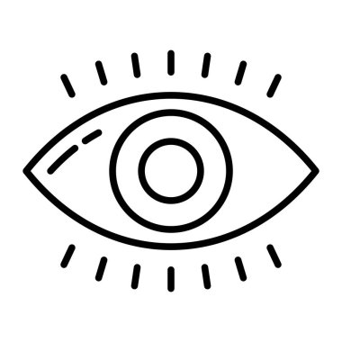Vision vector icon isolated on white background