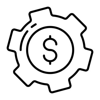 Financial services vector icon isolated on white background