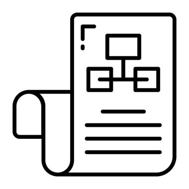 Workflow vector icon in trendy design style