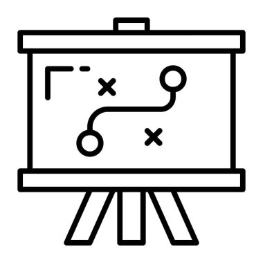 Trendy vector icon of strategic planning, tactical plan