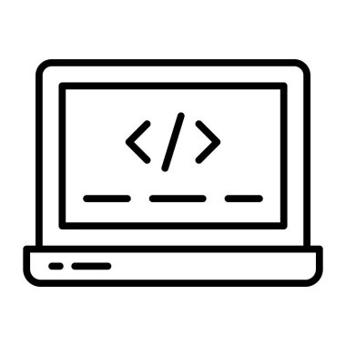 Web coding vector icon in trendy style easy to use