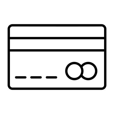 Atm card vector icon isolated on white background