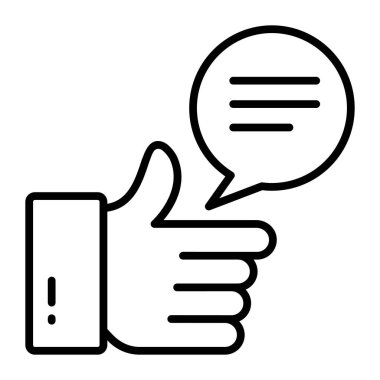 Feedback vector icon isolated icon white background