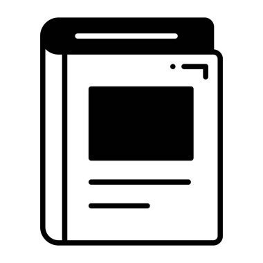 Beyaz arkaplanda kitap vektörü simgesi izole edildi