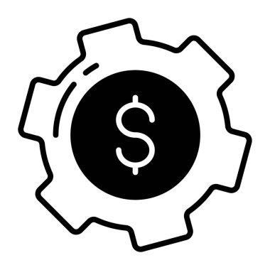 Financial services vector icon isolated on white background