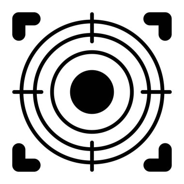 Trendy vector icon of aim in modern design style