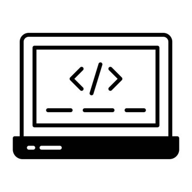 Web coding vector icon in trendy style easy to use