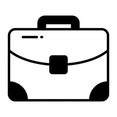 Portfolio vector icon trendy style, portable case