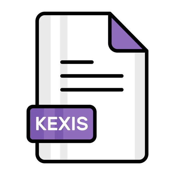 Una Straordinaria Icona Vettoriale Del File Kexis Design Modificabile — Vettoriale Stock