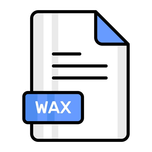 Une Icône Vectorielle Étonnante Fichier Wax Design Modifiable — Image vectorielle