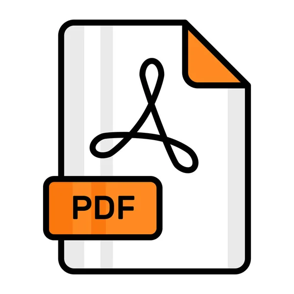 Дивовижна Векторна Піктограма Файла Pdf Змінений Дизайн — стоковий вектор