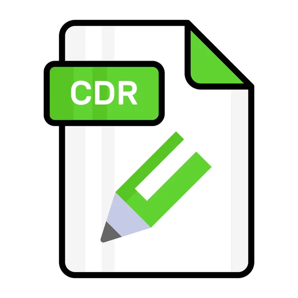 Cdrファイルの素晴らしいベクトルアイコン 編集可能なデザイン — ストックベクタ
