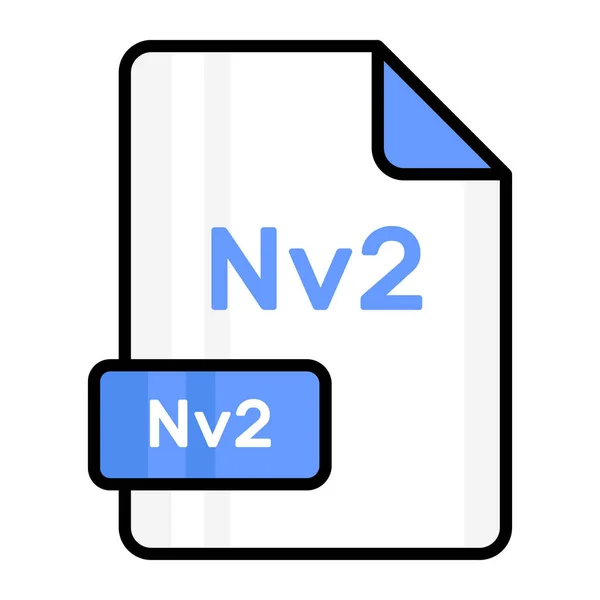 Una Straordinaria Icona Vettoriale Del File Nv2 Design Modificabile — Vettoriale Stock