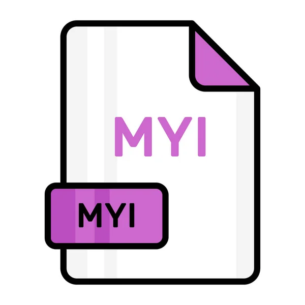 Дивовижна Векторна Ікона Файлу Myi Редагований Дизайн — стоковий вектор