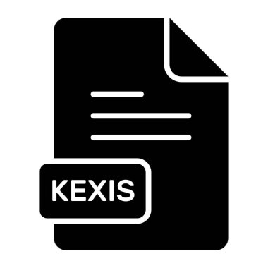An amazing vector icon of KEXIS file, editable design