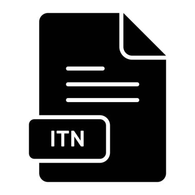 An amazing vector icon of ITN file, editable design