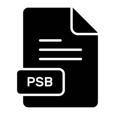 An amazing vector icon of PSBL file, editable design
