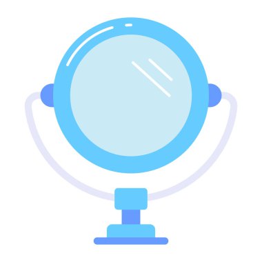Check this beautiful vector design of Vanity mirror, looking glass icon