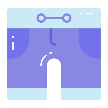 Moda tarzında, düzenlenebilir simgede inanılmaz bir şort simgesi