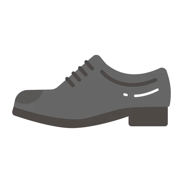 Sapatos Couro Design Vetorial Estilo Moderno Ícone Premium — Vetor de Stock