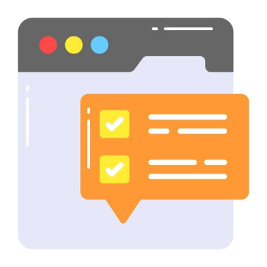 Web sitesi anket vektör tasarımı modern tarzda, kullanımı kolay