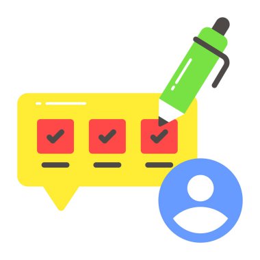 Düzenlenebilir biçimdeki vektör tasarımını gözden geçirir, simgeyi kullanması kolaydır