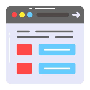 Web Sayfası tasarım vektör tasarımı modern biçim, premium simgesi