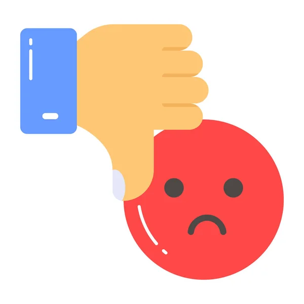 Thumb Emoji Showing Dislike Vector Design — Stock Vector