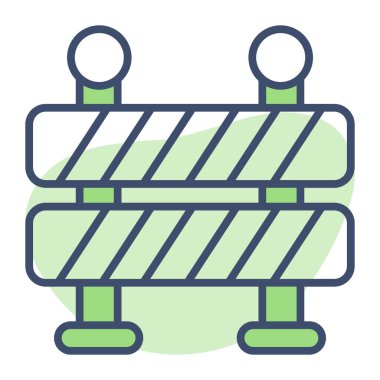 Moda biçimi ve premium simgesinde bir bariyer tasarımı