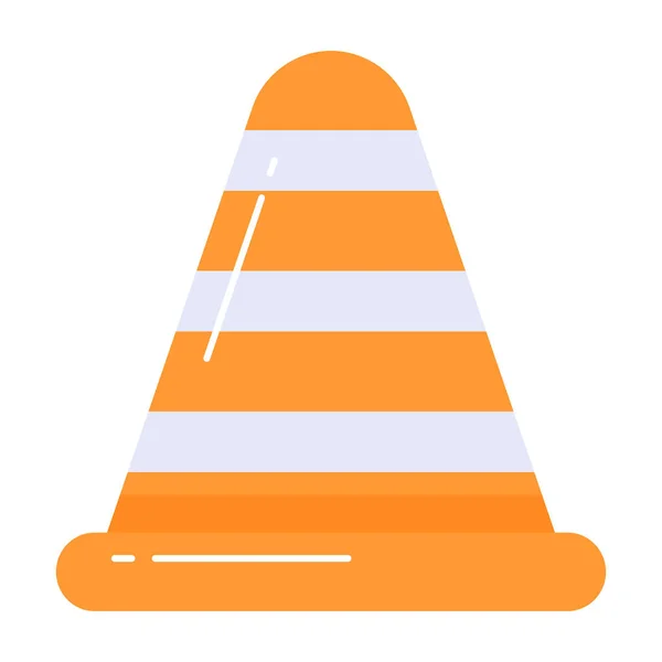 Traffic Cone Vector Design Trendy Style Easy Use Icon — Stock Vector