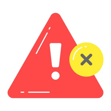 Uyarı için iyi tasarlanmış trend biçimi, düzenlenebilir simge