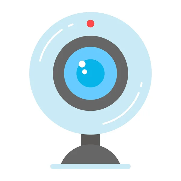 Webcam Design Vetorial Estilo Moderno Ícone Fácil Usar — Vetor de Stock