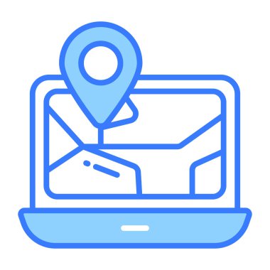 Düzenlenebilir biçimdeki modern konum izleme vektörü, kullanımı kolay