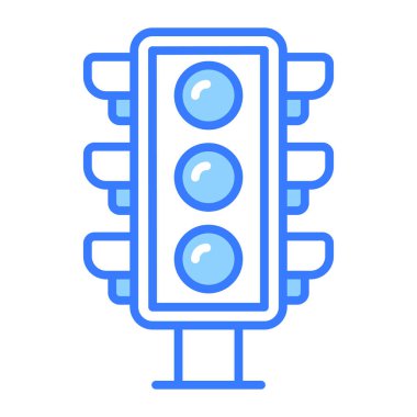 Trafik işaretlerinin güzel tasarlanmış vektörü, trafik ışıkları simgesi