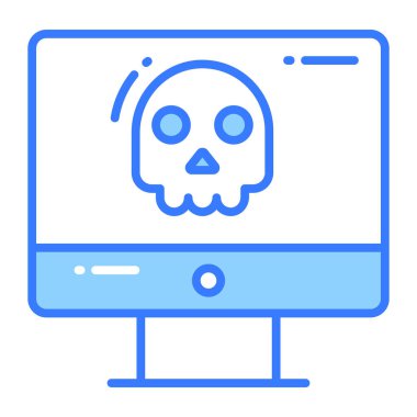 Bilgisayar hack vektör tasarımı modern biçim, premium simge