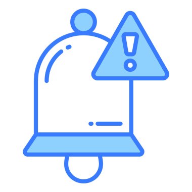 Uyarı vektör tasarımı modern ve trend biçiminde, simge kullanımı kolay