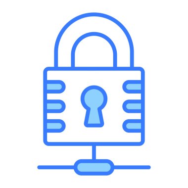 Güvenli ağın bu güzel vektörünü kontrol et, simgeyi kullanması kolay