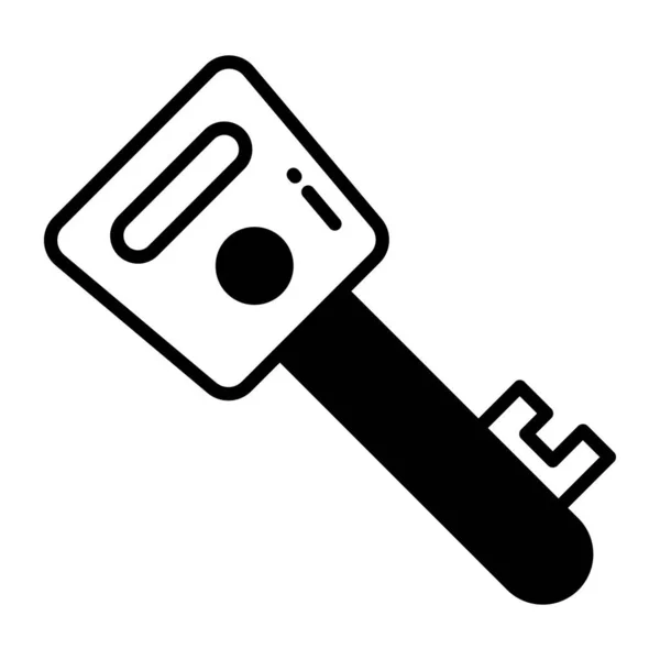 Verschlüsseltes Schlüsselvektordesign Modernen Stil Einfach Bedienendes Symbol — Stockvektor